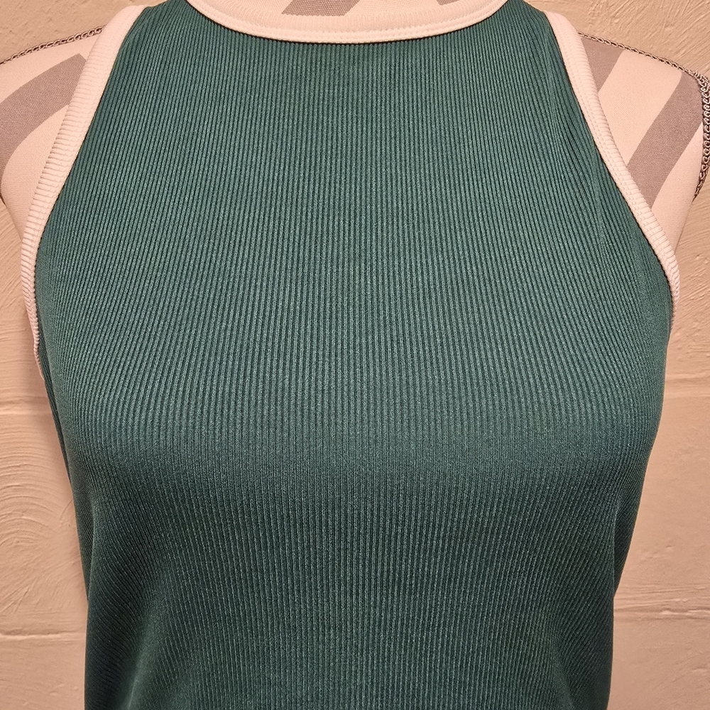 PrettyGarden Dress Womens Large Midi Green Bodycon Dress Sleeveless Knit Cutout. - Picture 2 of 10